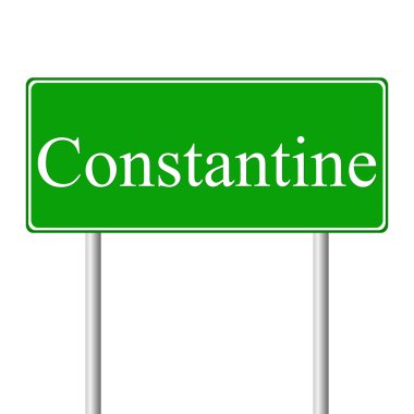 Konstantin yeşil yol levhası