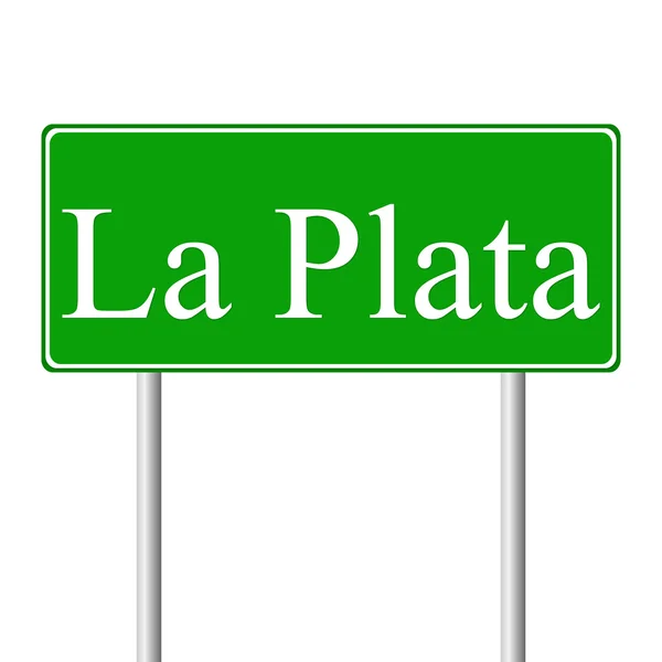 Señal verde de La Plata — Vector de stock