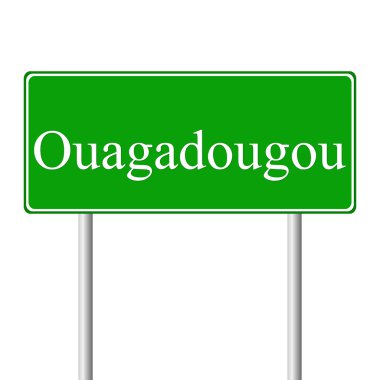 Ouagadougou yeşil yol levhası