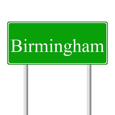 Birmingham yeşil yol levhası