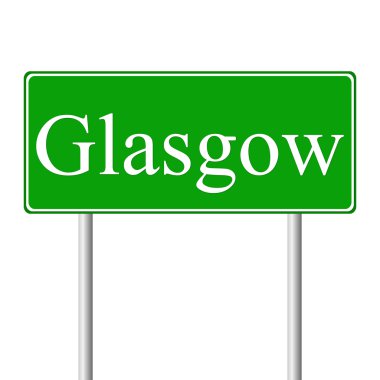Glasgow yeşil yol levhası