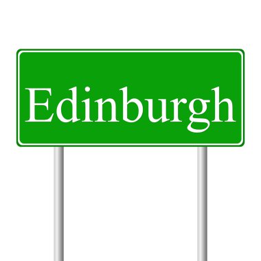 Edinburgh yeşil yol levhası