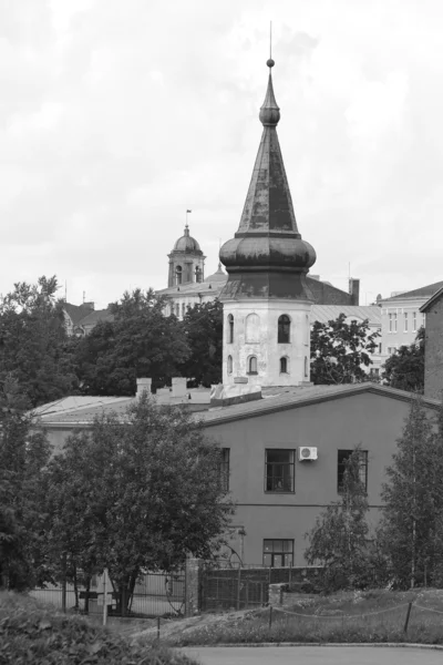 Weergave van oude deel vyborg — Stockfoto