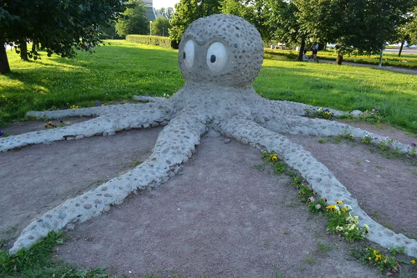 Статуя осьминога — стоковое фото