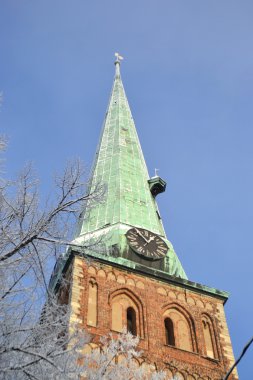 riga kilisede st.jacob görünümünü