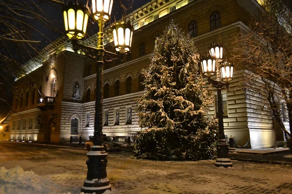 Nacht riga — Stockfoto