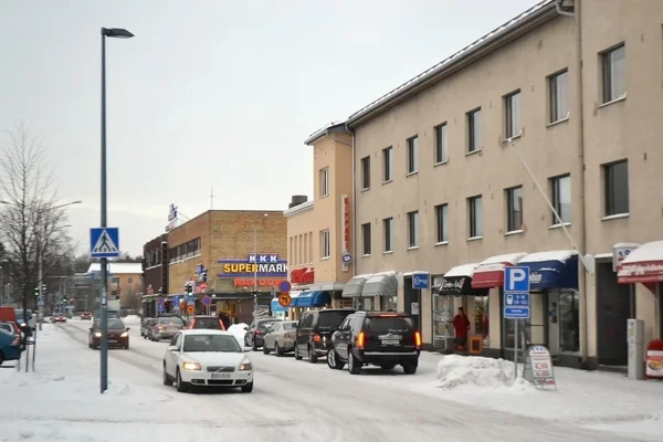 Straat in lappeenranta, finland — Stockfoto