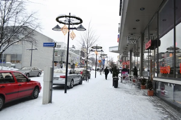 Rua em Lappeenranta, Finlândia — Fotografia de Stock