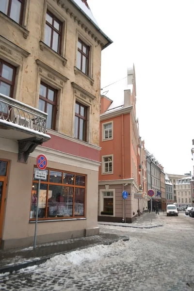 Rua em Riga — Fotografia de Stock