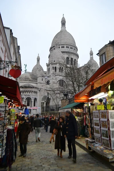 Montmartre sokakta — Stok fotoğraf