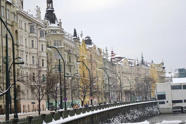 Quay in center of Prague — Stock Photo, Image