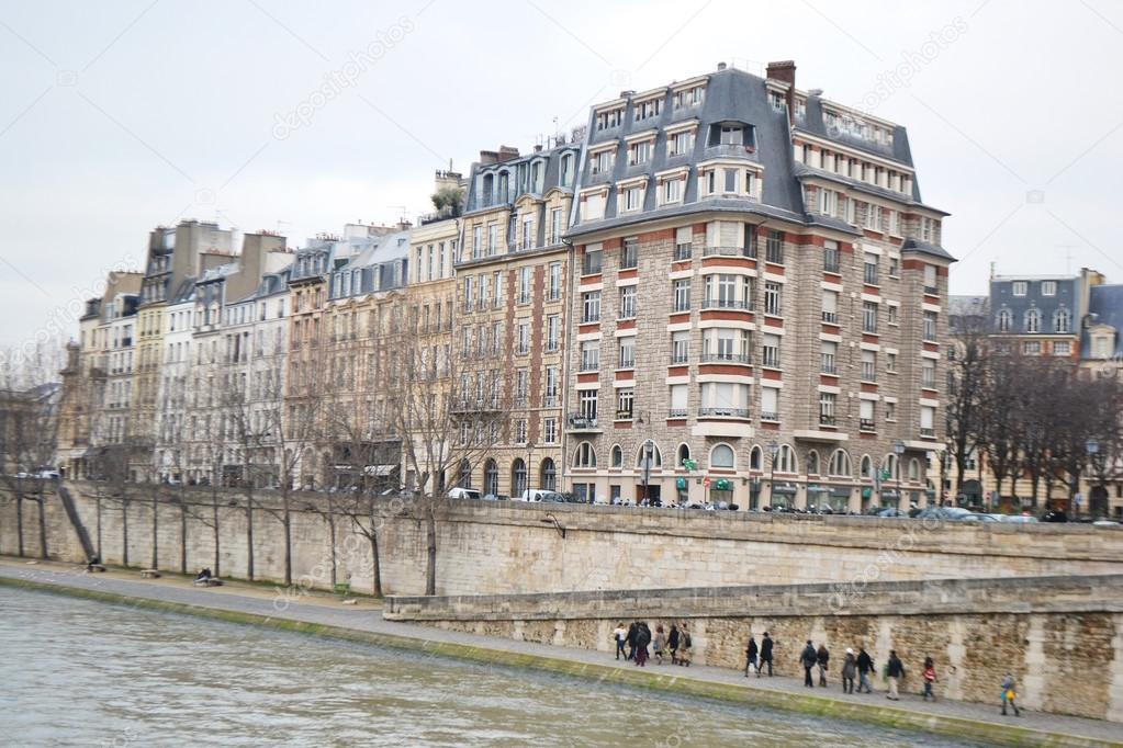 Embankment of the river Seine in Paris