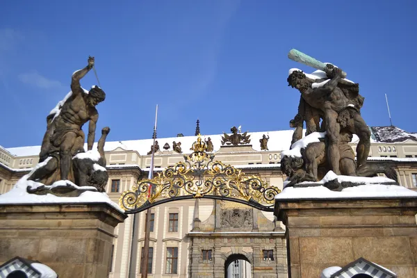 Entrance of Prague Castle — Stock Photo, Image