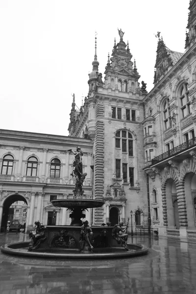 Rathaus (Municipio) ad Amburgo — Foto Stock