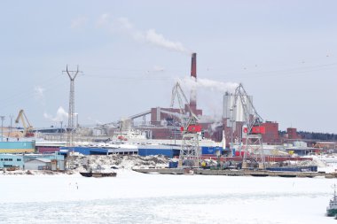 kotka içinde Sanayi Peyzaj