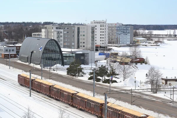 Průmyslová krajina v kotka — Stock fotografie