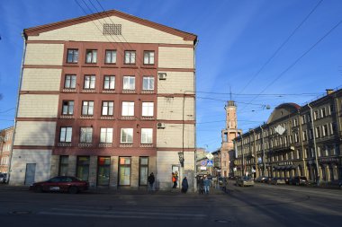 Tren st.petersburg merkezinde sokak