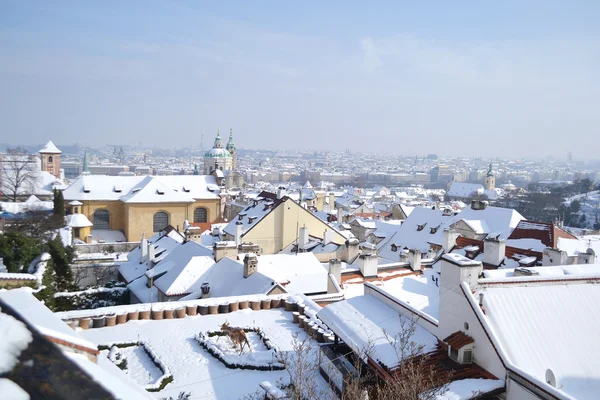 Praga no inverno — Fotografia de Stock