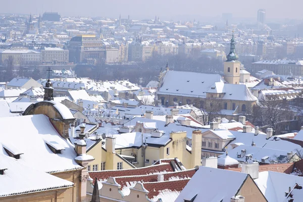 Prag på vintern — Stockfoto