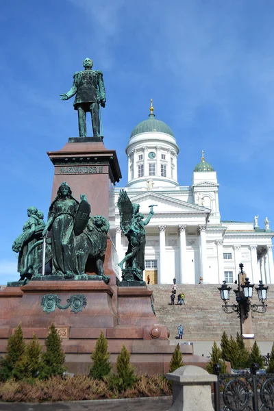 Statyn av ryska tsaren alexander ii, Helsingfors — Stockfoto