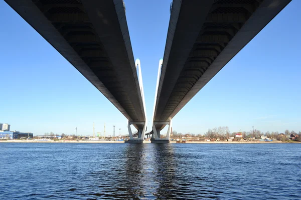 Ponte Cable-Stayed em São Petersburgo — Fotografia de Stock