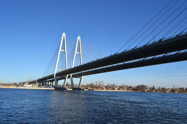 Ponte Cable-Stayed em São Petersburgo — Fotografia de Stock