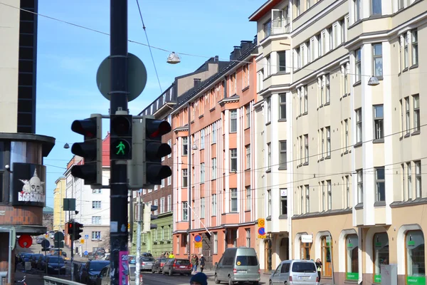 Straße in Helsinki, Finnland — Stockfoto