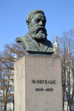 heykeli friedrich engels, st.petersburg