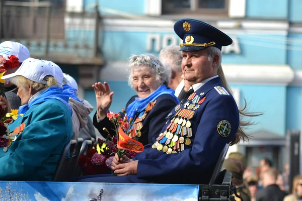 Victory parade in St.Petersburg — Stock Photo, Image