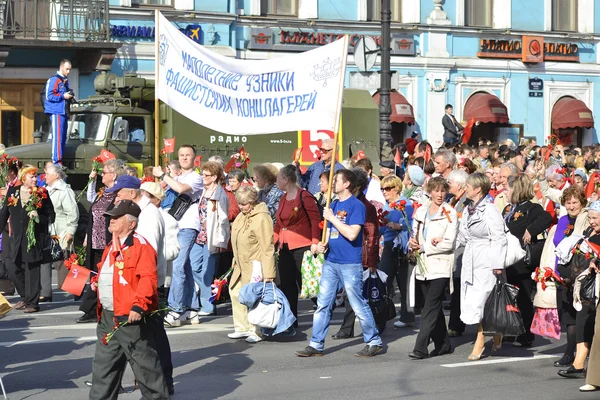 Victory parade in St.Petersburg — Stock Photo, Image