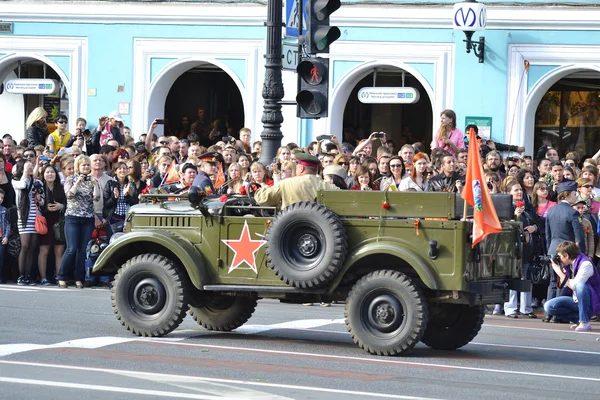 Siegesparade in St. Petersburg — Stockfoto