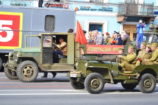 Vítězství parade v st.petersburg — Stock fotografie