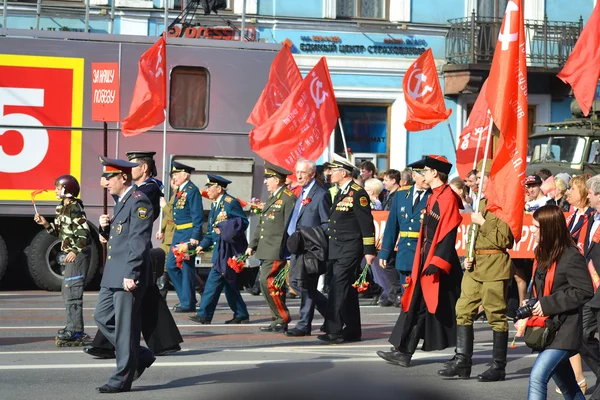 Communist demonstration on the Day of Victory — Stock Photo, Image