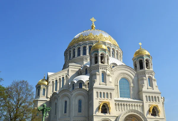 Kronstadt 'taki deniz katedrali. — Stok fotoğraf
