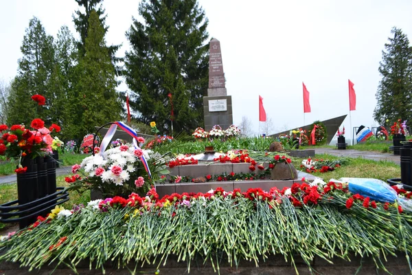 Monumento a la guerra en Sinyavino Heights — Foto de Stock