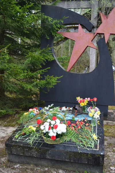 Memorial de guerra no Oblast de Leningrado — Fotografia de Stock