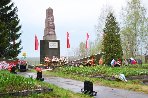 Memorial de guerra em Sinyavino Heights — Fotografia de Stock