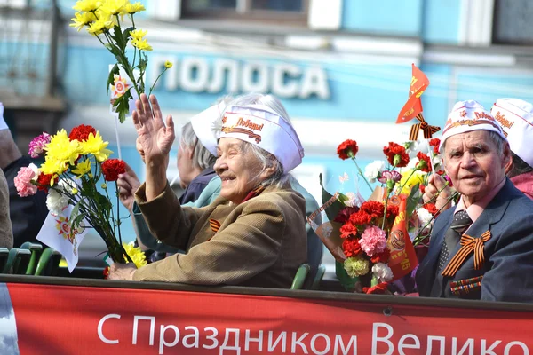 Victory parade in St.Petersburg — Stock Photo, Image