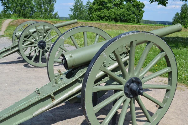 Antique cannon in Lappeenranta — Stock Photo, Image