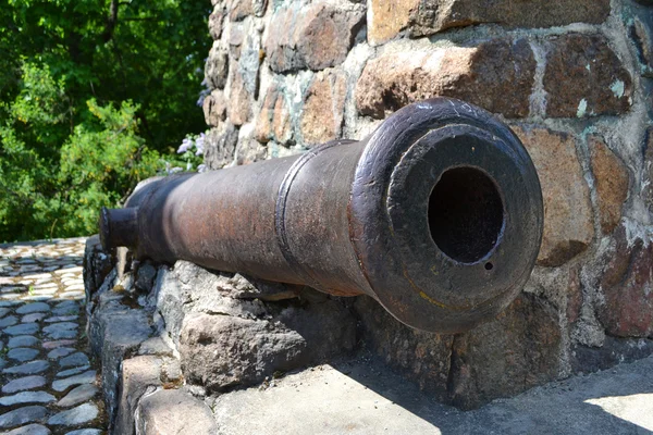 Antieke kanon in lappeenranta — Stockfoto