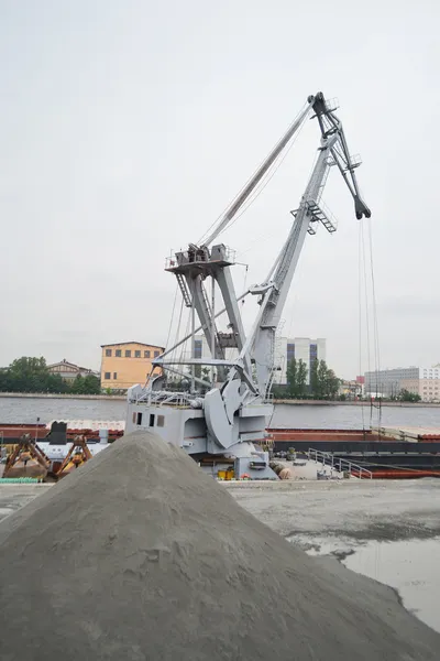 stock image Harbor crane