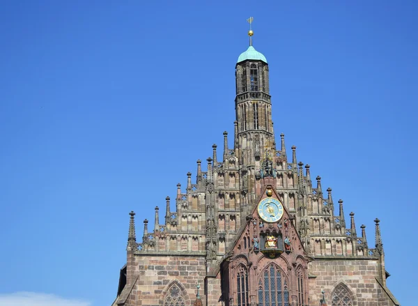 El Frauenkirche en Nuremberg — Foto de Stock