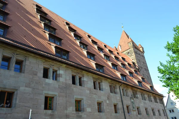 Dům v centru Norimberku — Stock fotografie