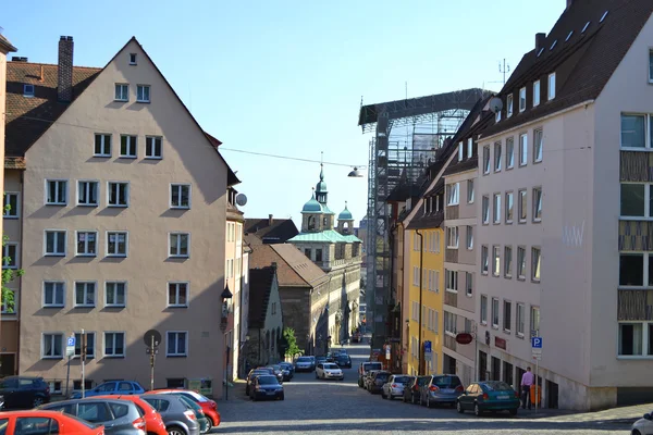 Nürnberg'deki sokak — Stok fotoğraf