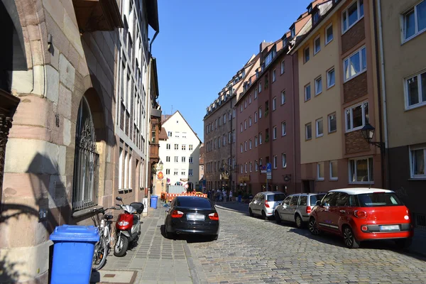 Nürnberg'deki sokak — Stok fotoğraf