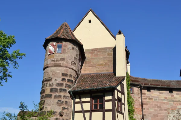 Rumah di pusat Nuremberg — Stok Foto