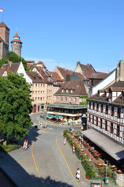 Nürnberg városközpontja utca — Stock Fotó