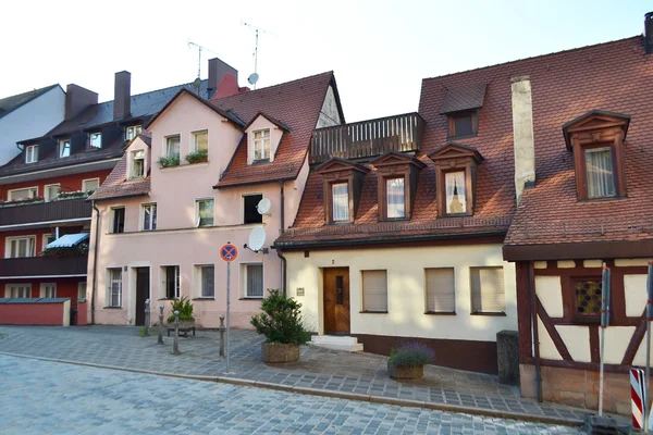 Calle en el centro de Nuremberg — Foto de Stock