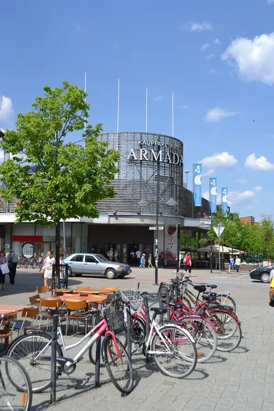 Rua em lappeenranta — Fotografia de Stock