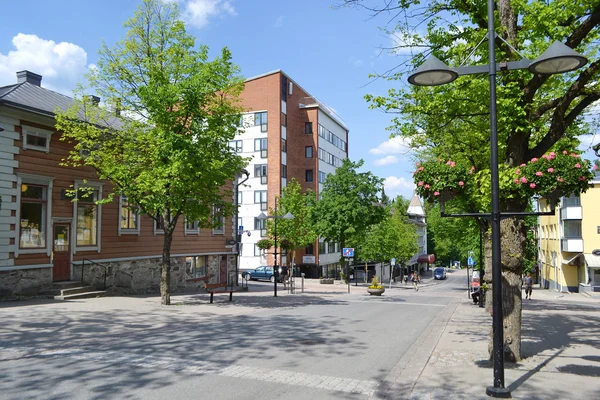 Street i Villmanstrand, finland — Stockfoto
